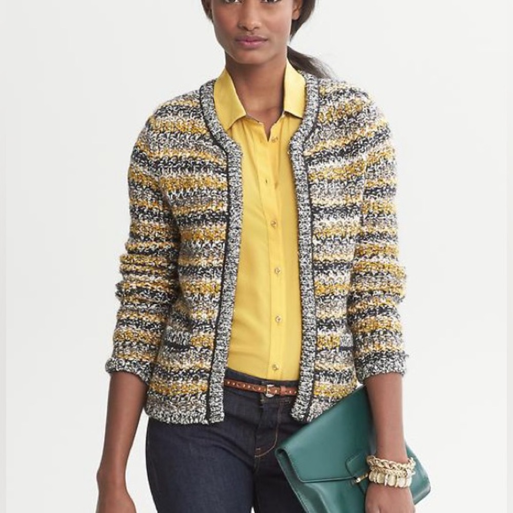 Banana Republic,‎ Cotton | Wool | Alpaca Blend Chunky Cardigan, Size S